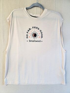 Smartwool Merino Sport Sleeveless Top Women's Large Active Tank Wool Blend